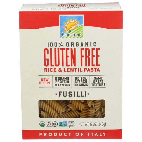 Organic Gluten Free Rice Lentil Fusili
