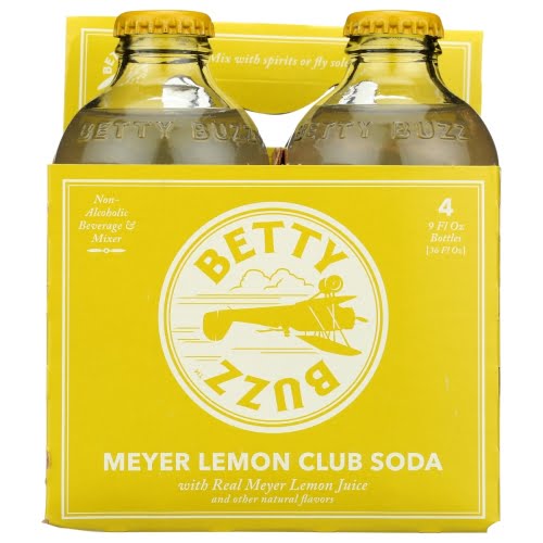 Meyer Lemon Club Soda Cocktail Mixer 4 Pack