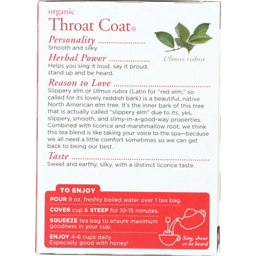 Organic Throat Coat 16 Tea Bags