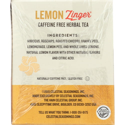 Lemon Zinger Herbal Tea Caffeine Free