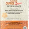 Tangerine Orange Zinger Herbal Tea Caffeine Free 20 Tea Bags