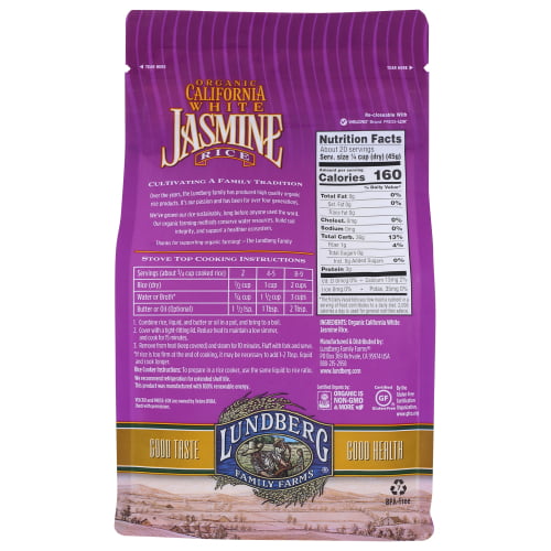 Organic California White Jasmine Rice