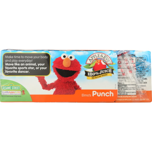 Sesame Street Elmos Punch Juice 8 Pack