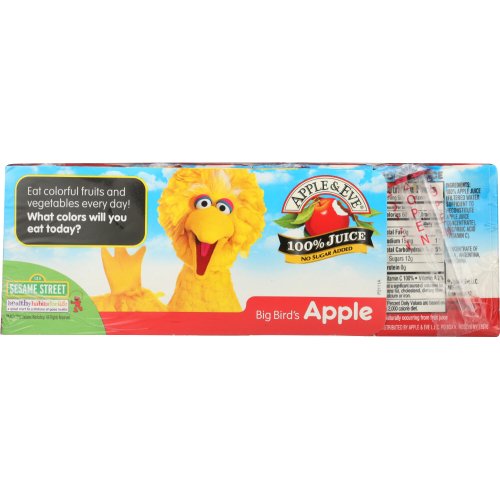 Sesame Street Big Bird Apple Juice 8 Pack