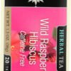 Herbal Tea Wild Raspberry Hibiscus Caffeine Free 20 Tea Bags