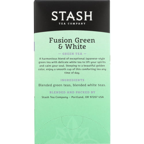 Fusion Green & White Tea 18 Tea Bags