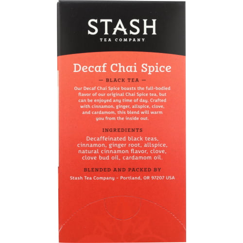 Decaf Tea Chai Spice 18 Tea Bags