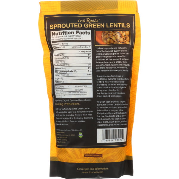Organic Sprouted Green Lentil