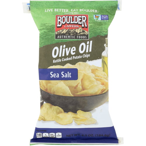 Natural Foods Kettle Cooked Potato Chips Olive Oil