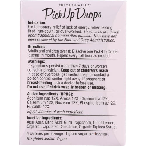 Homeopathic Pick Up Drops for Energy