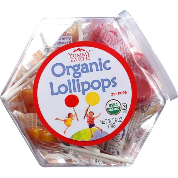 Organic Lollipops Personal Bin Fruit Flavors