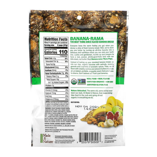 Nana Pops Banana-Rama Super Snacks