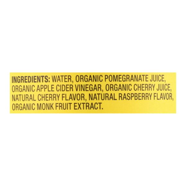 Organic Pomegranate Cherry Apple Cider Vinegar Refreshers
