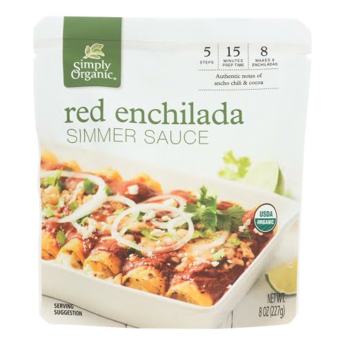 Sauce Red Enchilada Simmer Organic