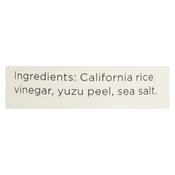 Rice Vinegar Yuzu