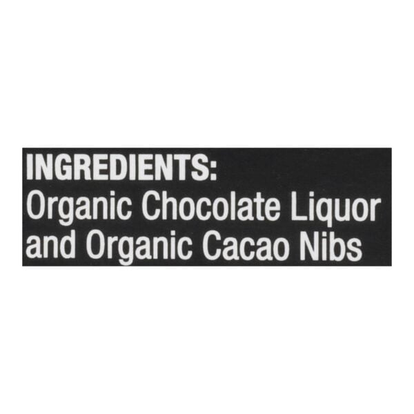 Dark Chocolate with Organic Cocoa Nibs