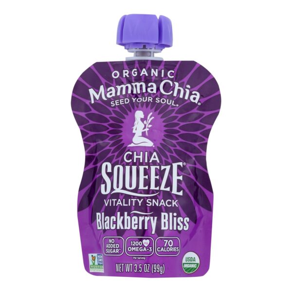 Organic Chia Squeeze Vitality Snack Blackberry Bliss
