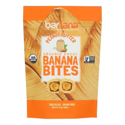 Organic Peanut Butter Chewy Banana Bites