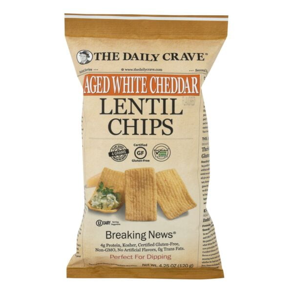 Aged White Cheddar Lentil Chips