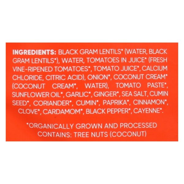 Black Lentil Tomato & Cumin Organic Everyday Dal