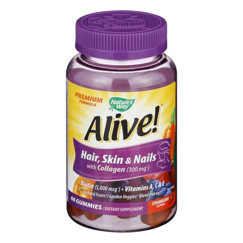 Alive Hair Skin Nail Gummies