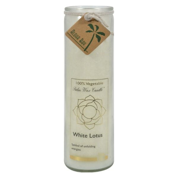 Chakra Candle Jar White Lotus