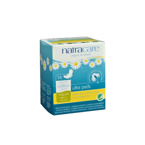 Organic and Natural Ultra Pads Regular with Wings Cotton Cover