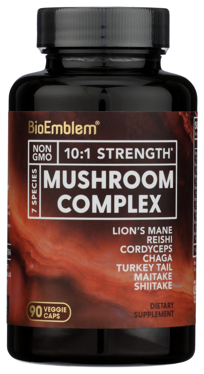 810163820212_1.jpg BIOEMBLEM: 7 Mushroom Complex, 90 vc - Image 1