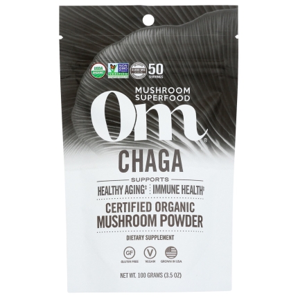OM ORGANIC MUSHROOM NUTRITION: Chaga The Mushroom of Youth, 100 gm