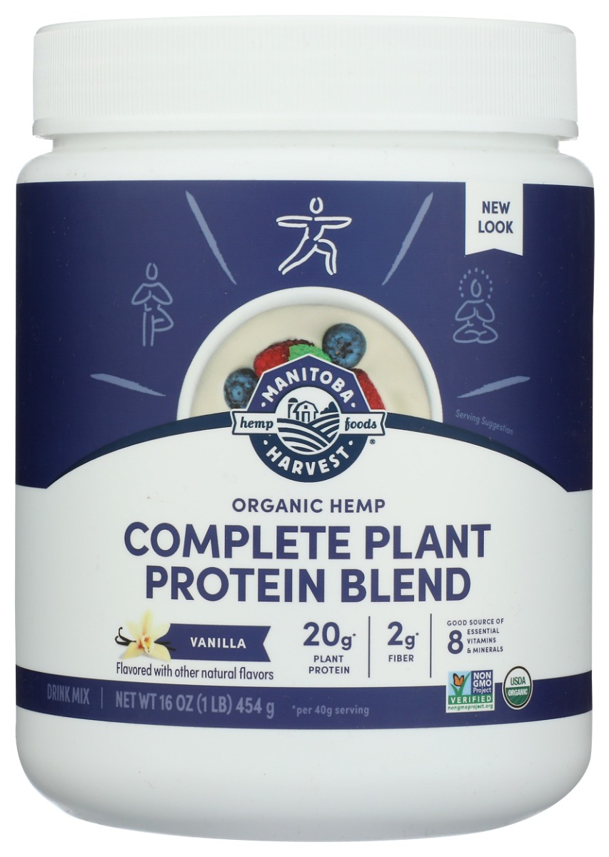 m1_520.jpg MANITOBA HARVEST: Complete Plant Protein Powder Vanilla, 16 oz - Image 1