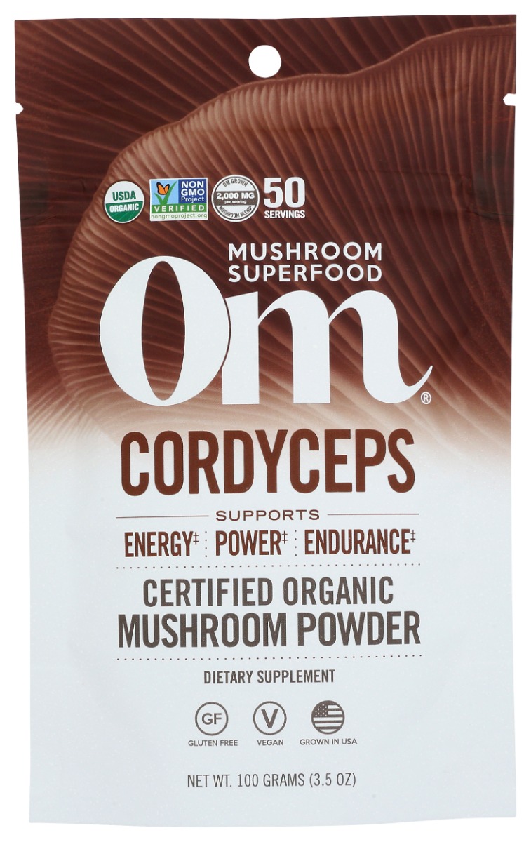 o1_286_1.jpg OM MUSHROOMS: Cordyceps Organic Mushroom Powder, 3.5 oz - Image 1